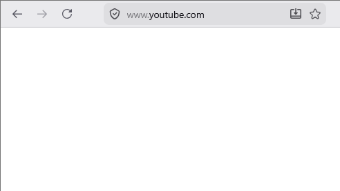 真っ白のyoutube.com